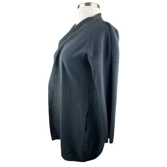 MM LaFleur O'Keeffe Sweater Cardigan Wool Silk Cashmere Duster XL *MISSING BELT* - Picture 6 of 16